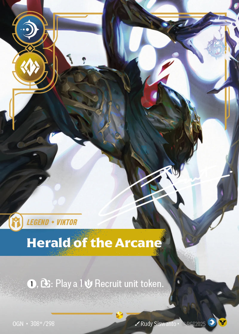 Viktor, Herald of the Arcane (Signature Overnumbered) (OGN-308*/298) [Riftbound: Origins]
