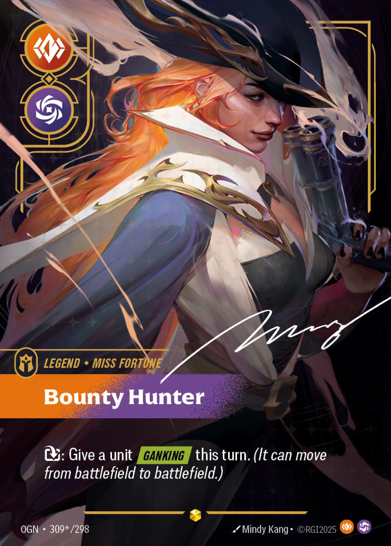 Miss Fortune, Bounty Hunter (Signature Overnumbered) (OGN-309*/298) [Riftbound: Origins]