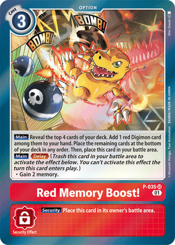 P-035 - Red Memory Boost! (RB1) - Super Rare