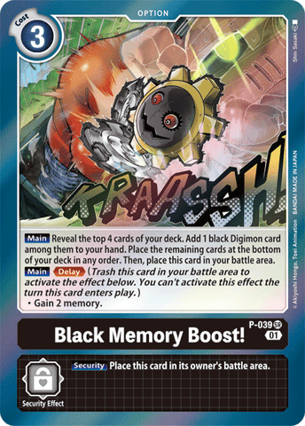 P-039 - Black Memory Boost! (RB1) - Super Rare
