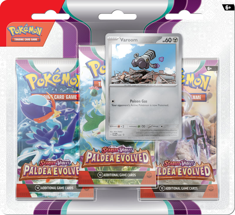 PKMN - Paldea Evolved: Varoom - 3-Pack Blister