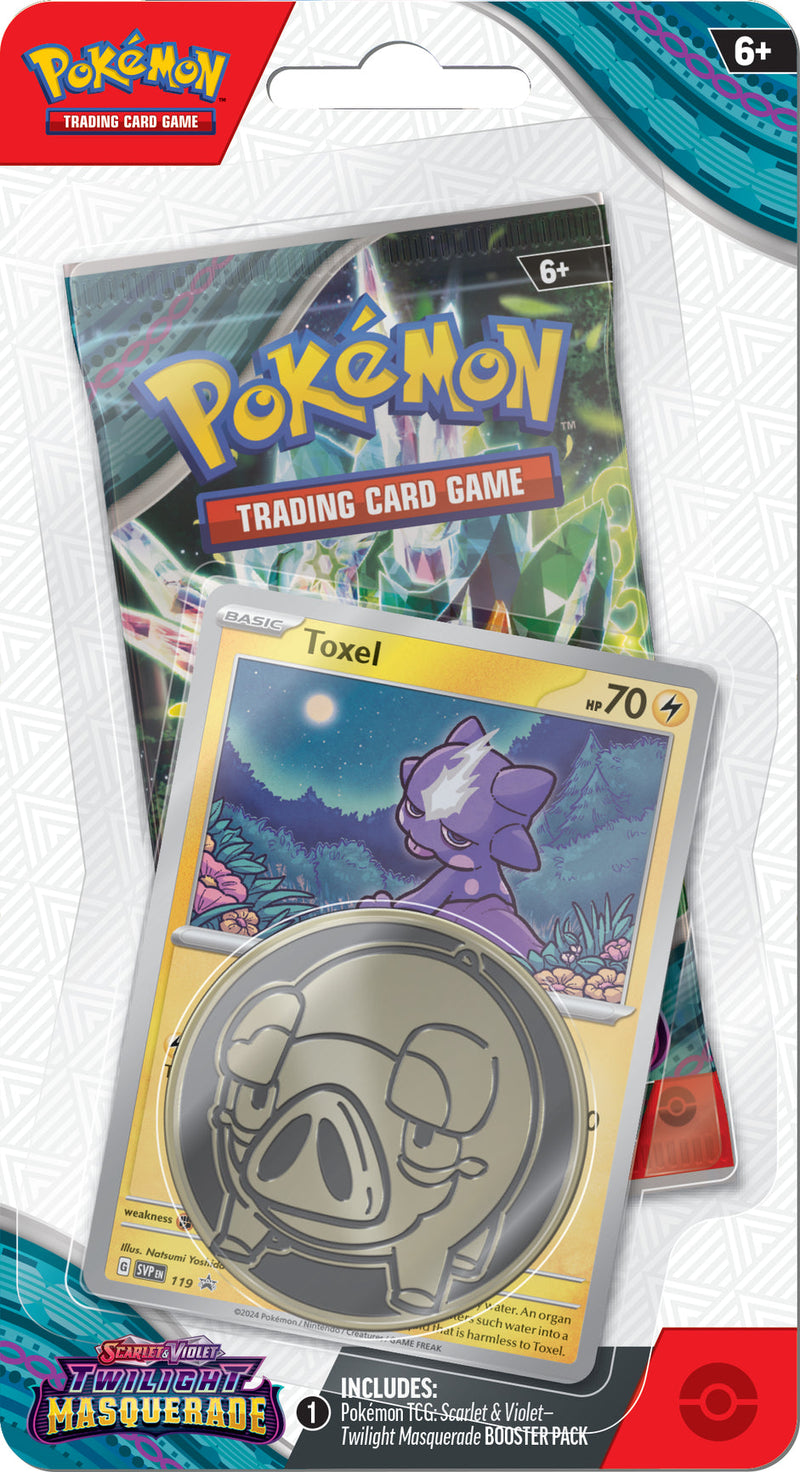 PKMN - Twilight Masquerade - Checklane Blister: Toxel (PREORDER)