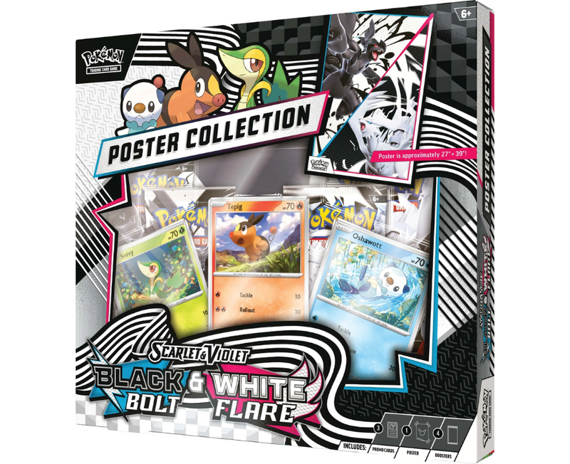 PKMN - Scarlet & Violet: Unova Black Bolt & White Flare - Poster Collection