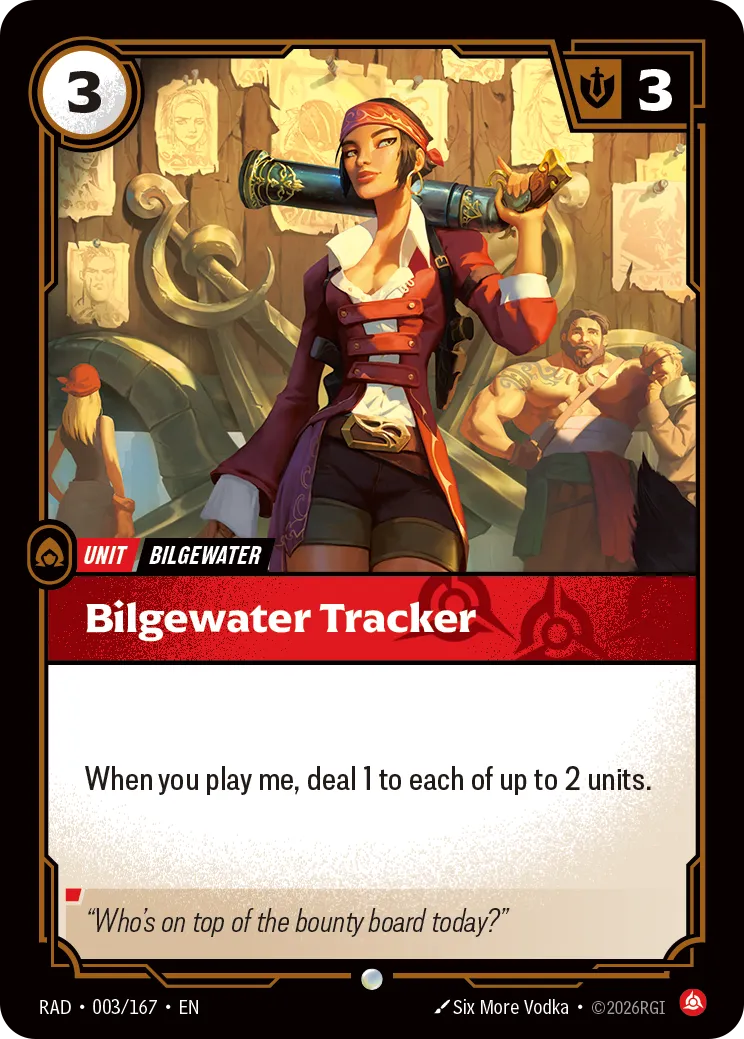 Bilgewater Tracker (RAD-003/167) [Riftbound: Radiance]
