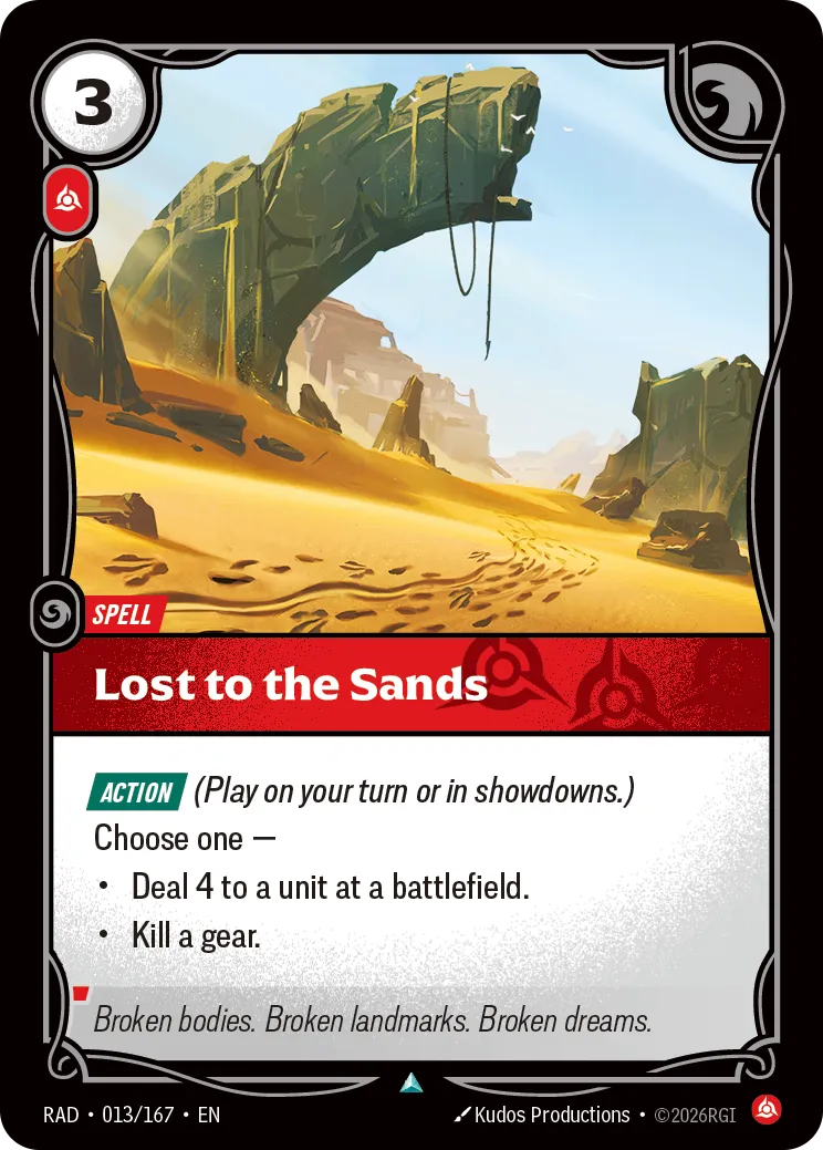 Lost to the Sands (RAD-013/167) [Riftbound: Radiance]