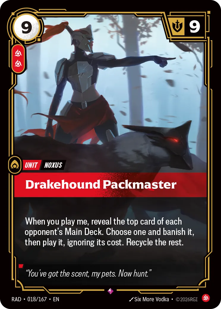 Drakehound Packmaster (RAD-018/167) [Riftbound: Radiance]