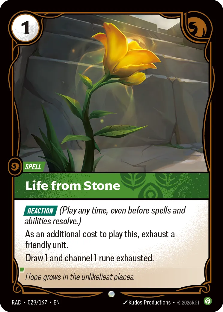 Life from Stone (RAD-029/167) [Riftbound: Radiance]