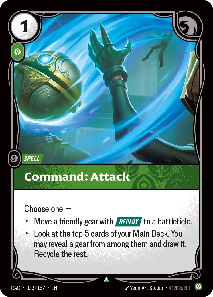 Command: Attack (RAD-033/167) [Riftbound: Radiance]