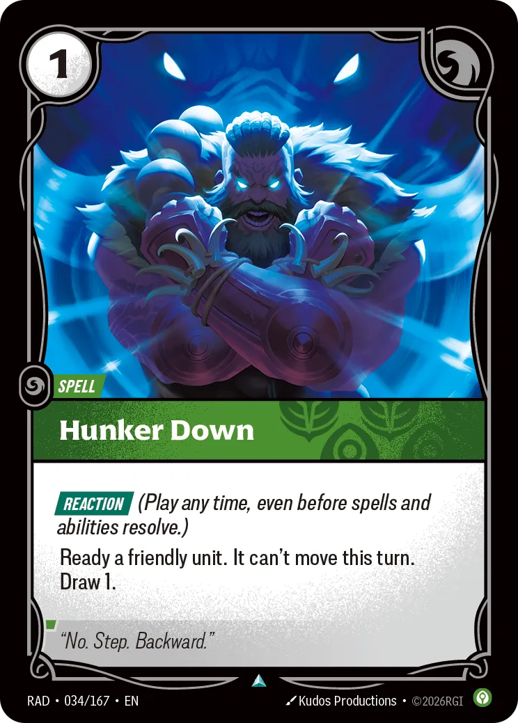 Hunker Down (RAD-034/167) [Riftbound: Radiance]