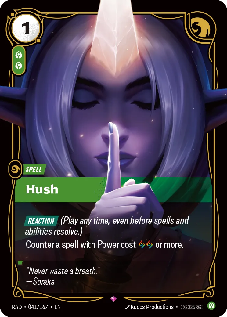 Hush (RAD-041/167) [Riftbound: Radiance]