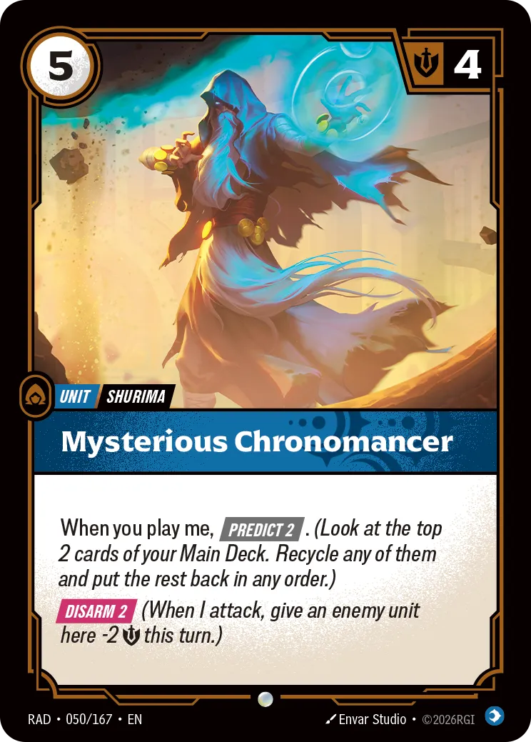 Mysterious Chronomancer (RAD-050/167) [Riftbound: Radiance]