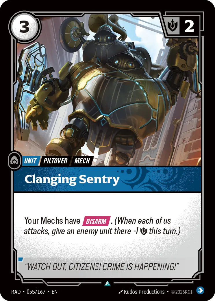 Clanging Sentry (RAD-055/167) [Riftbound: Radiance]