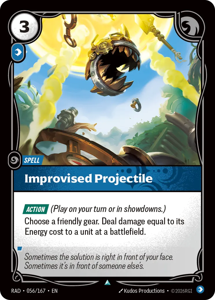 Improvised Projectile (RAD-056/167) [Riftbound: Radiance]