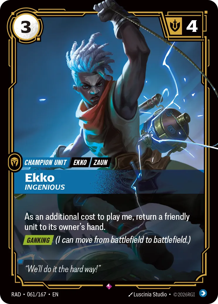 Ekko, Ingenious (RAD-061/167) [Riftbound: Radiance]