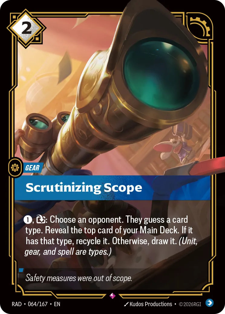Scrutinizing Scope (RAD-064/167) [Riftbound: Radiance]