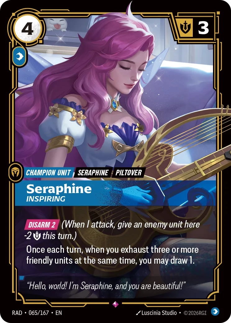 Seraphine, Inspiring (RAD-065/167) [Riftbound: Radiance]
