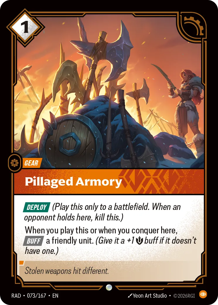 Pillaged Armory (RAD-073/167) [Riftbound: Radiance]