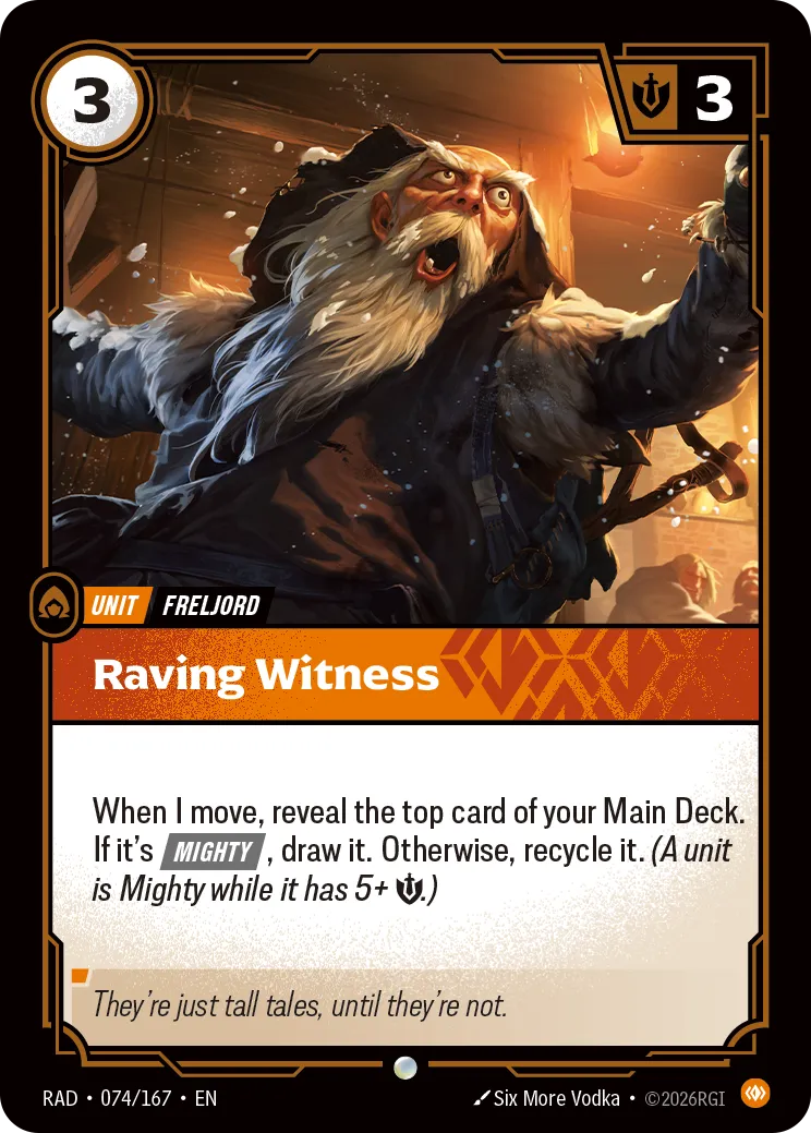 Raving Witness (RAD-074/167) [Riftbound: Radiance]