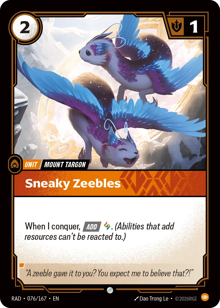 Sneaky Zeebles (RAD-076/167) [Riftbound: Radiance]
