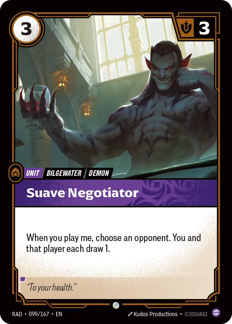 Suave Negotiator (RAD-099/167) [Riftbound: Radiance]