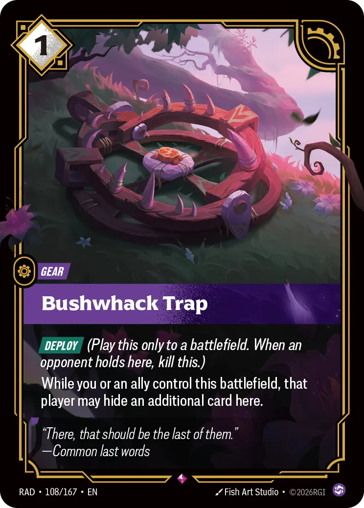 Bushwhack Trap (RAD-108/167) [Riftbound: Radiance]