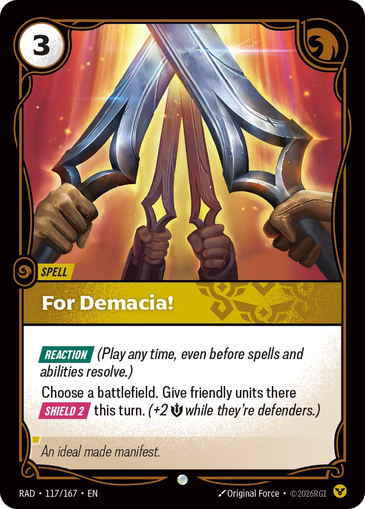 For Demacia! (RAD-117/167) [Riftbound: Radiance]