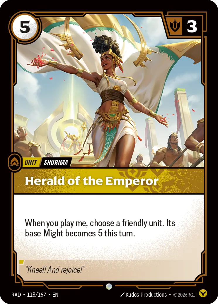 Herald of the Emperor (RAD-118/167) [Riftbound: Radiance]