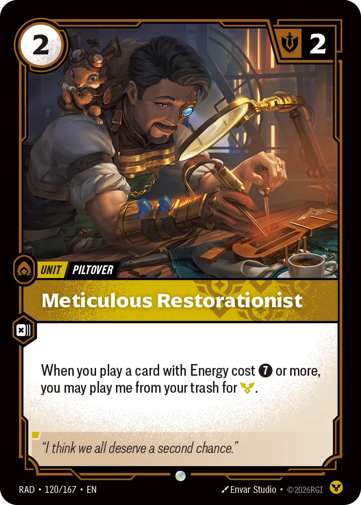 Meticulous Restorationist (RAD-120/167) [Riftbound: Radiance]