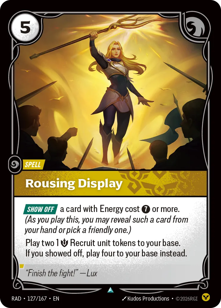 Rousing Display (RAD-127/167) [Riftbound: Radiance]