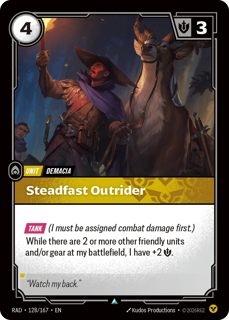 Steadfast Outrider (RAD-128/167) [Riftbound: Radiance]