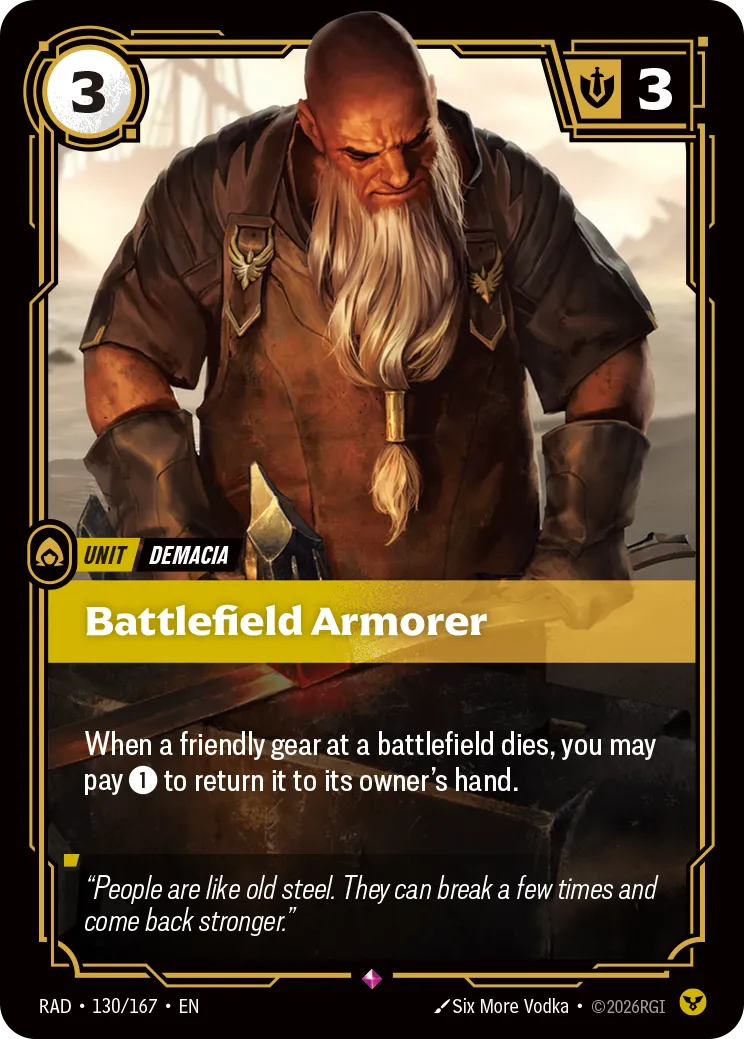 Battlefield Armorer (RAD-130/167) [Riftbound: Radiance]
