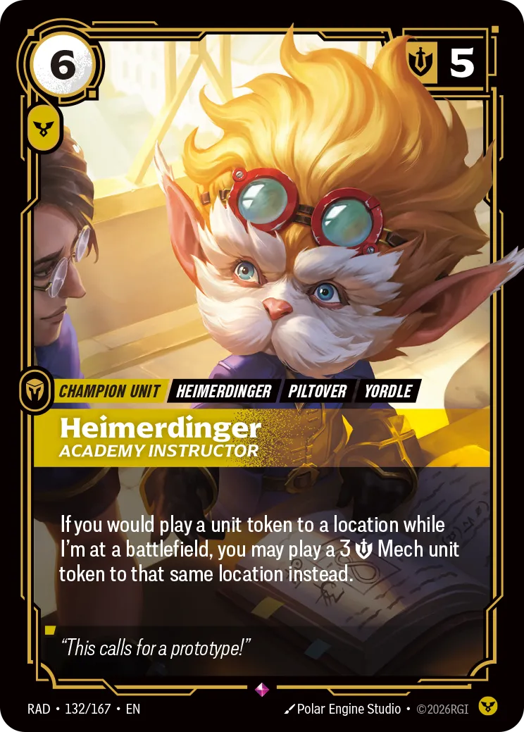 Heimerdinger, Academy Instructor (RAD-132/167) [Riftbound: Radiance]