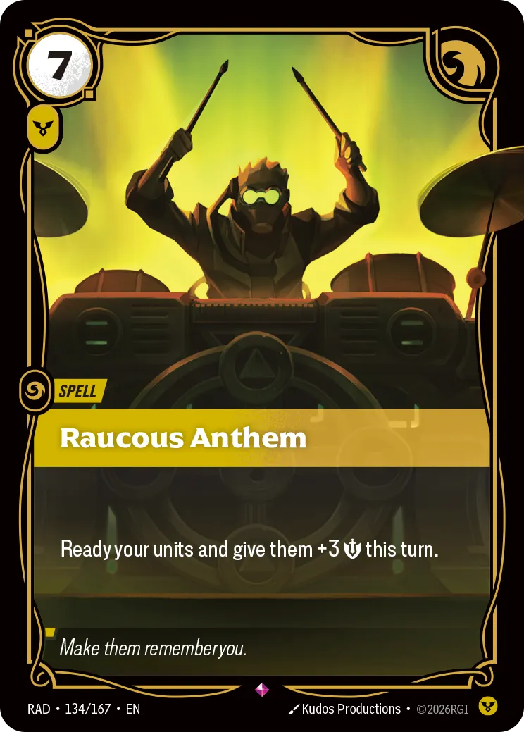 Raucous Anthem (RAD-134/167) [Riftbound: Radiance]