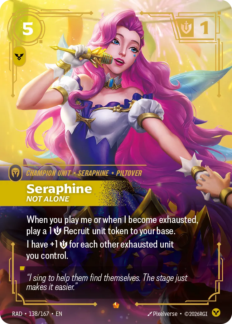 Seraphine, Not Alone (RAD-138/167) [Riftbound: Radiance]