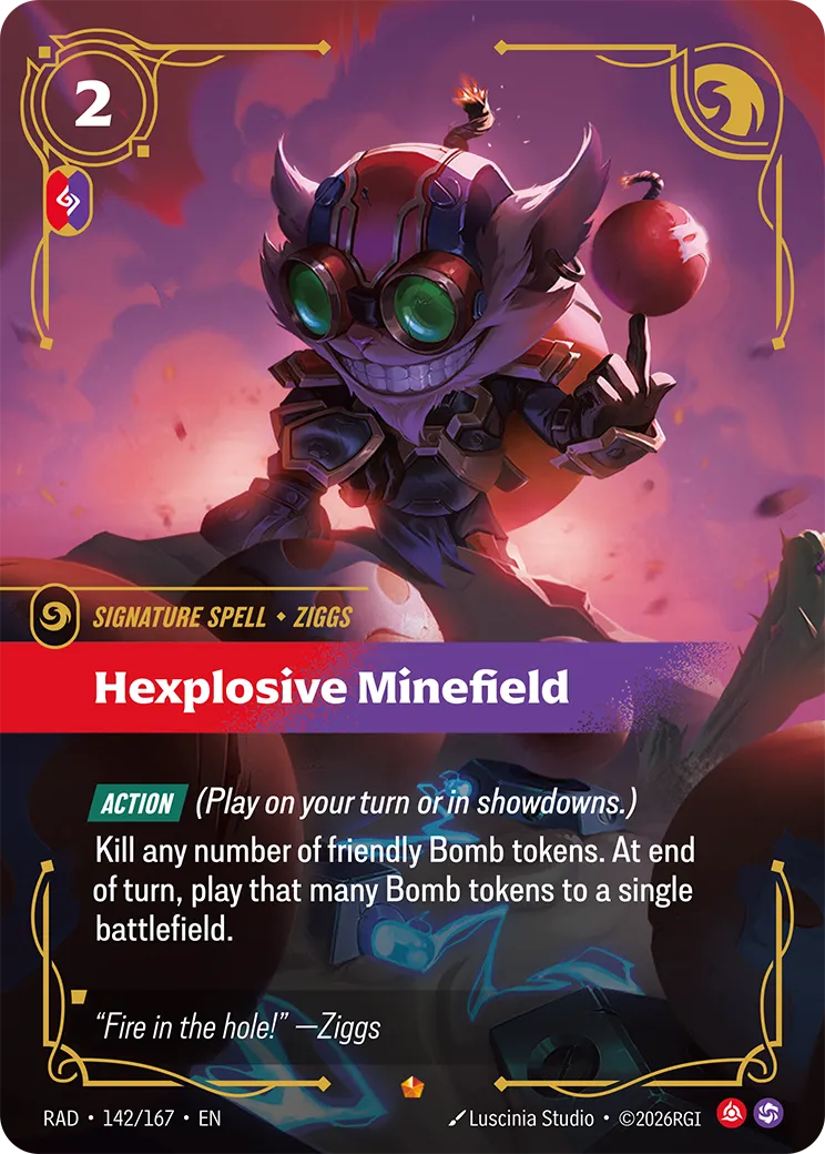 Hexplosive Minefield (RAD-142/167) [Riftbound: Radiance]