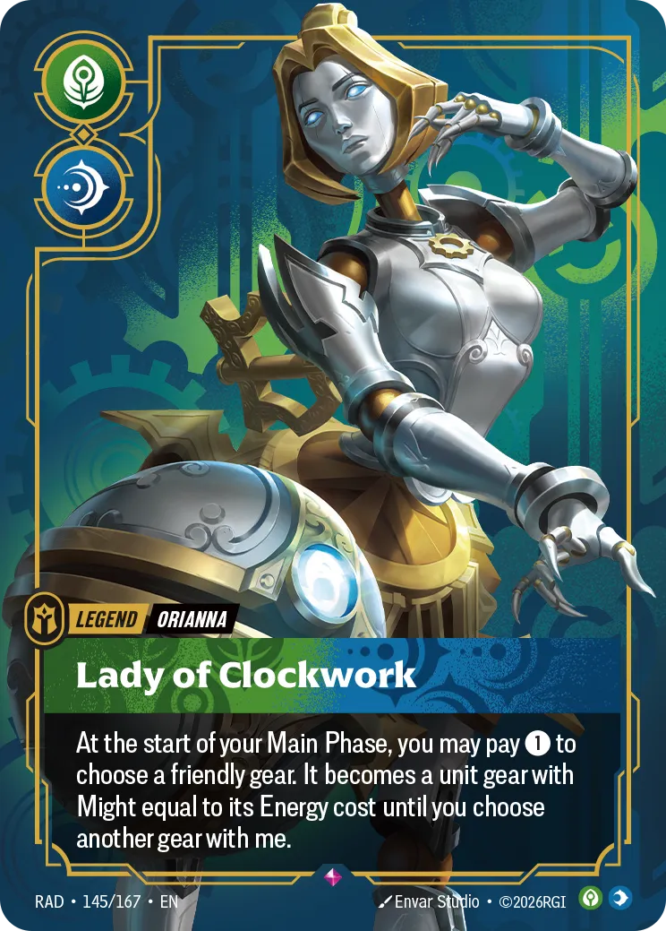 Orianna, Lady of Clockwork (RAD-145/167) [Riftbound: Radiance]