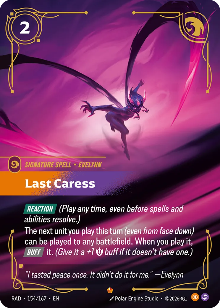 Last Caress (RAD-154/167) [Riftbound: Radiance]