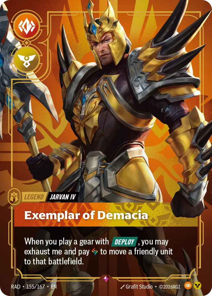 Jarvan IV - Exemplar of Demacia (RAD-155/167) [Riftbound: Radiance]