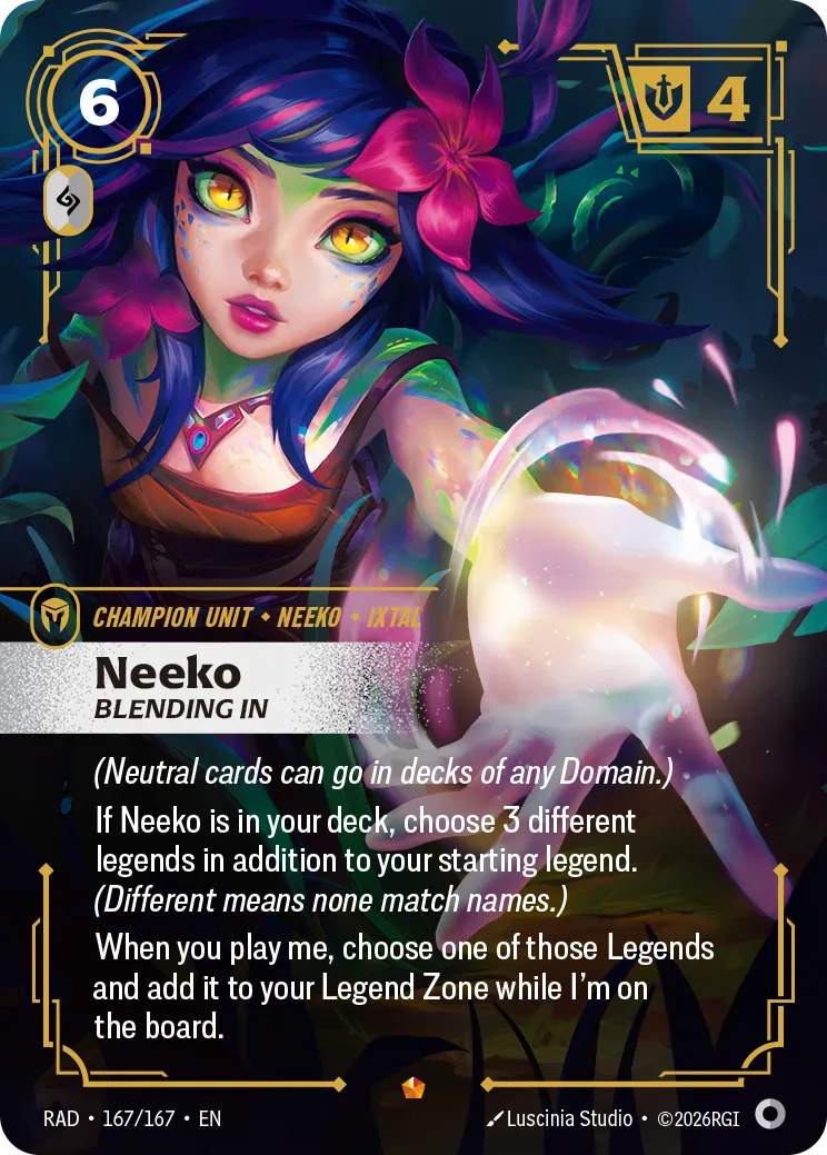 Neeko, Blending In (RAD-167/167) [Riftbound: Radiance]
