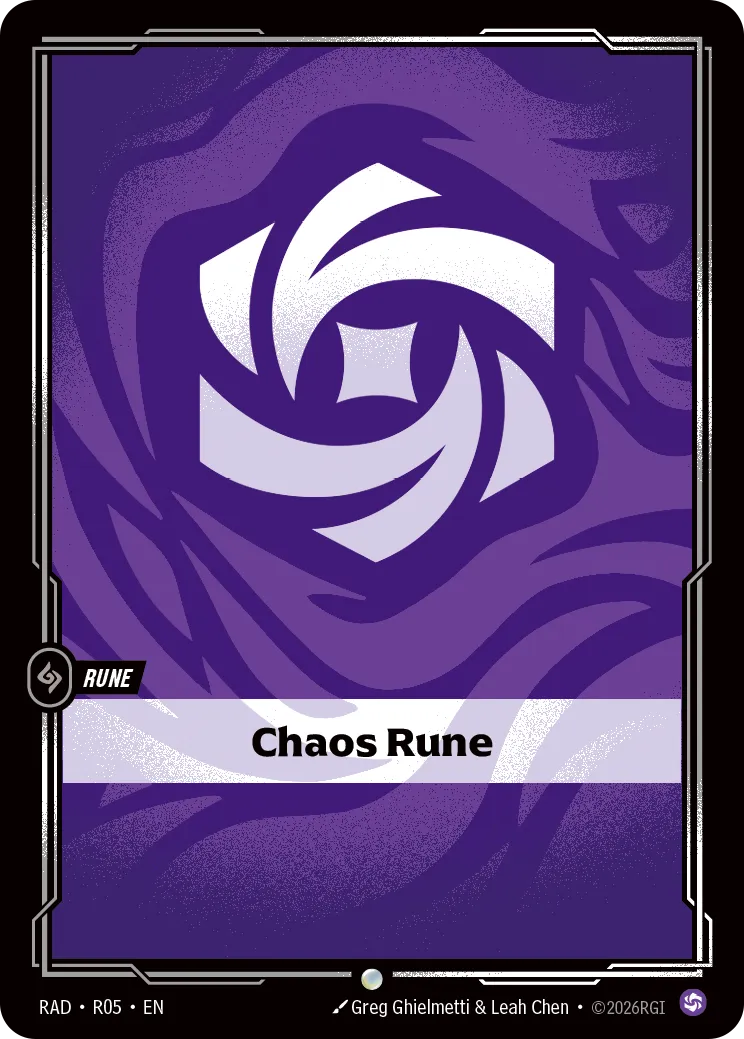 Chaos Rune (RAD-R05) [Riftbound: Radiance]