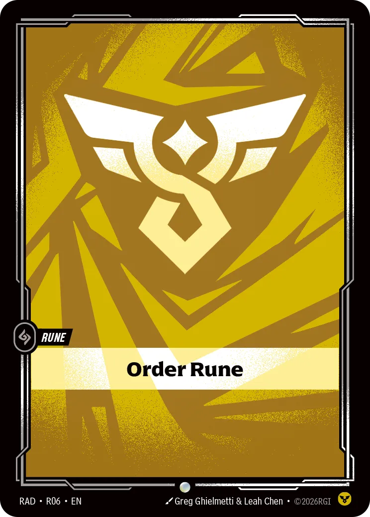 Order Rune (RAD-R06) [Riftbound: Radiance]