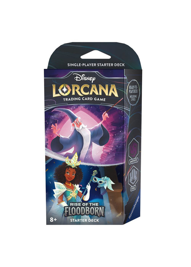 Ravensburger - Disney Lorcana: Rise of the Floodborn - Amber/Sapphire - Starter Deck