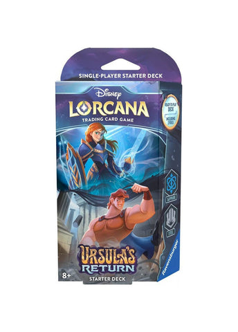 Ravensburger - Disney Lorcana: Ursula's Return - Sapphire/Steel - Starter Deck (PREORDER)