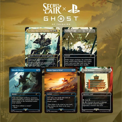 MTG - Secret Lair x Playstation Super Drop Ghost of Tsukishima: Shadow Samurai (Non-Foil)