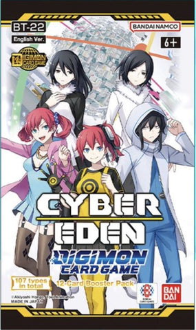 DIGIMON - BT22: Cyber Eden - Booster Pack