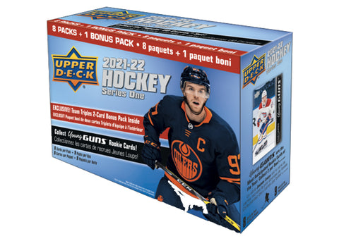 Upper Deck - 2021-22 Series 1 Hockey - Team Triples Blaster Box