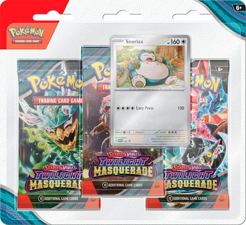 PKMN - Twilight Masquerade - 3-Pack Blister: Snorlax