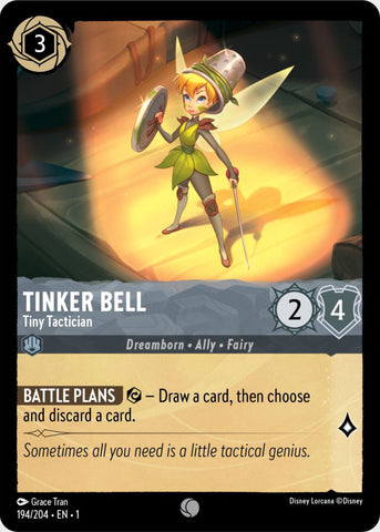 194/204 - Tinker Bell - Tiny Tactician - Common Non-Foil