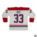 Patrick Roy Autographed - Montreal Canadiens White Vezina Jersey
