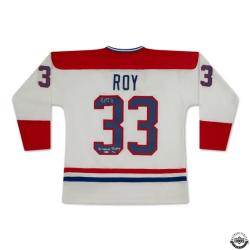 Patrick Roy Autographed - Montreal Canadiens White Vezina Jersey